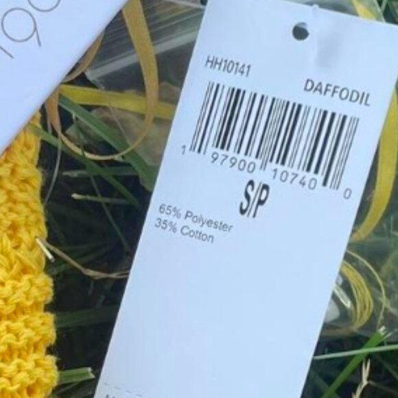 😎House of Harlow 1960 Yellow Daffodil Crocheted Maxi Dress Size: S NWT - Picture 13 of 14